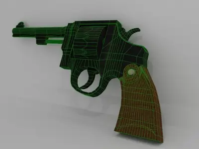 Smith and Wesson Revolver Free 3D model