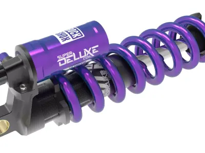 Motorcycle Shock  Low-poly 3D model