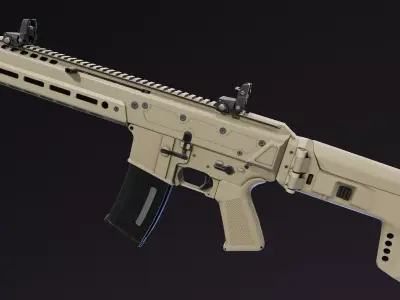 JAKL Rifle Low-poly 3D model