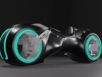 TRON BIKE Low-poly 3D model purchase