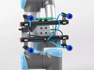 UR5 with Gimatic KIT-UR-V End Of The Arm Tool 3D model