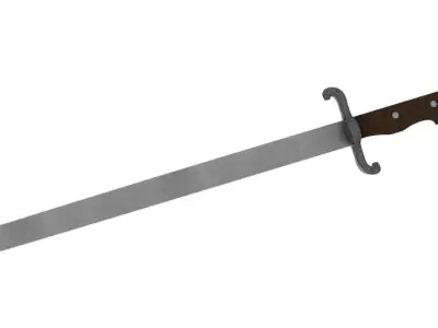 sword macedonian Free low-poly 3D model
