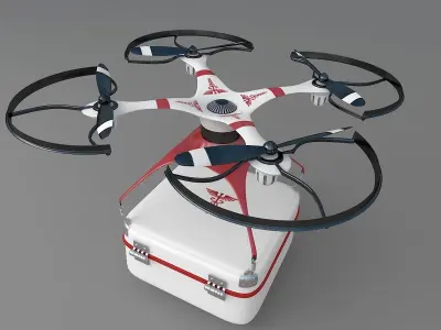 Medical drone 3D model purchase