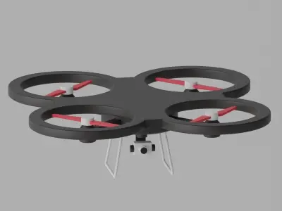 Cartoon Drone 3D model purchase
