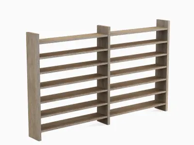 Double Sided Shelf 01 Low-poly 3D model