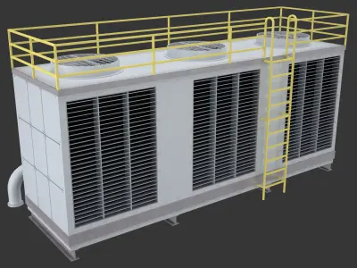 Rooftop Cooling Unit 1 3D model