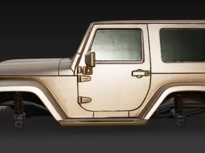 Jeep upper body 3D model V2