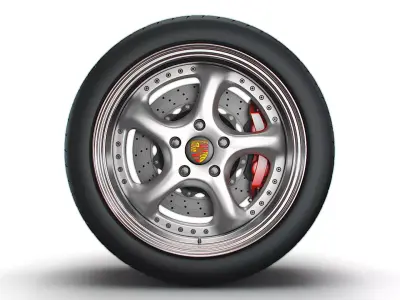 Porsche Turbo P wheel 3D model