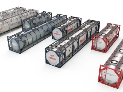 Tank Containers 3D model