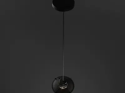lamp 3D model industrial cage pendant light - industrial cage... 3D model