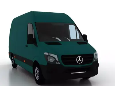 Mercedes Benz Sprinter L2H2 2015 Cargo UK 3D model