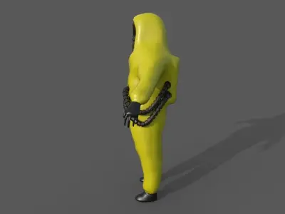 Hazard Suit Rigged PBR 3D model