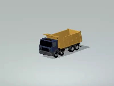 Dump Truck  3D model from CGTrader