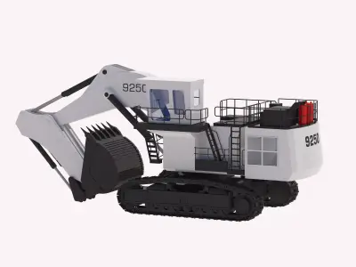 Excavator Mining R9250 Low-poly 3D model