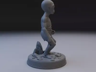 alien Star monk 3D print model