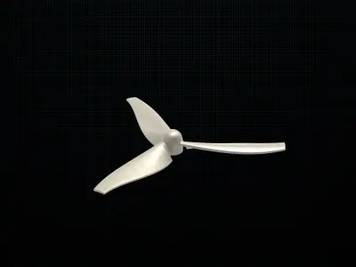 Drone propeller 3 blade 3D print model