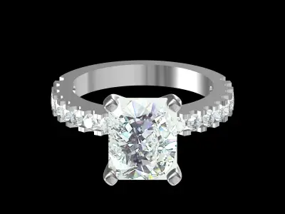 Wedding Ring  3D print model 87