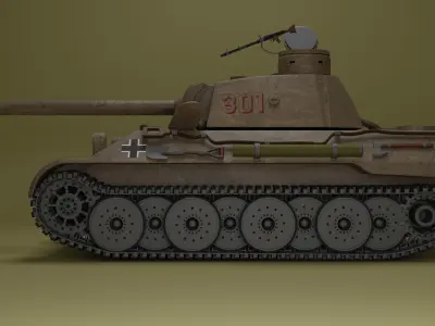 Panther Tank 3D model order