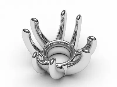 A package of ring heads engagement anniversary prong printable 3D print model