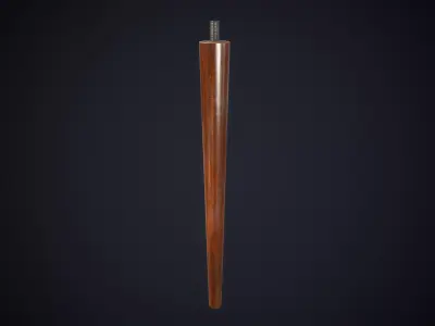 Table leg melee Low-poly 3D model