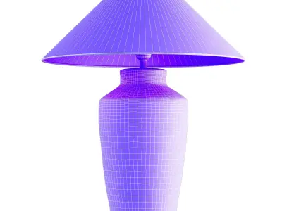 Zara Home Ceramic Table Lamp 3D model