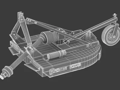 John Deere RC20 Series Rotary Cutters Mowing Equipment 3D model