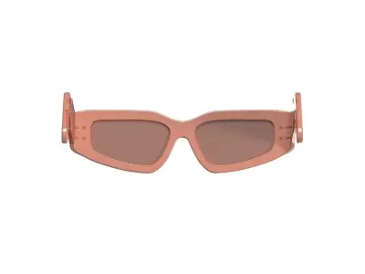 Peach Tint Sunglasses 3D model