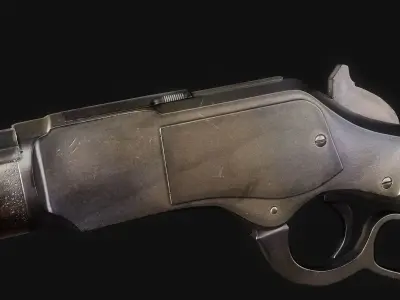 winchester 1873 Low-poly 3D model