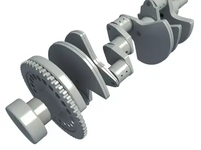 crankshaft 3D model from CGTrader
