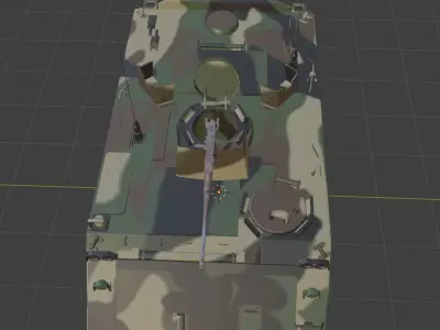 tank   camo Low-poly 3D model