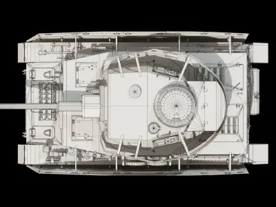 Panzer IV Ausf H - Base Mesh 3D model