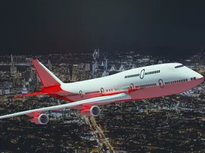 Boeing 747-400 3D model buy