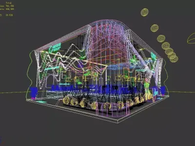 Exhibition - Area - 9X12-3DMAX2009-01 3D model