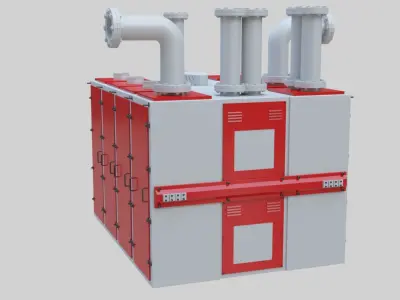 Plansifter Plansichter  Grain  Wheat Flour Milling Machine Low-poly 3D model