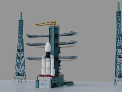 Rocket Launcher 3D Model Low-poly 3D model