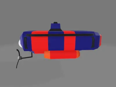 Submarine bag 3D model