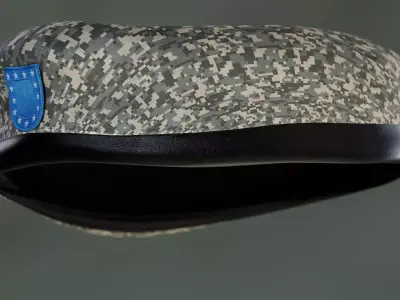 Military -Cap  Hat Beret  Low-poly 3D model