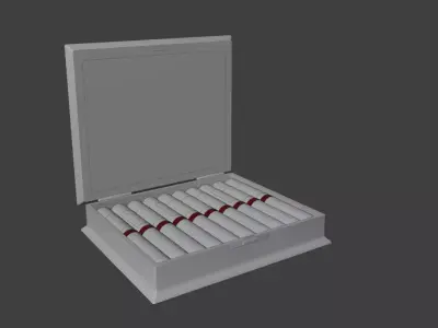 Cigar box exelent 1912 3D model