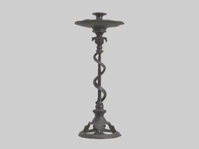 Ironcandlestickmode 1 Low-poly 3D model
