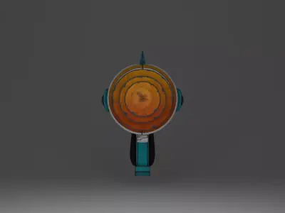 Retro style Ray Gun Low-poly 3D model purchase
