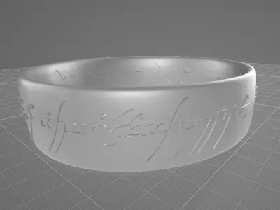 The one ring lord of rings 3D print model