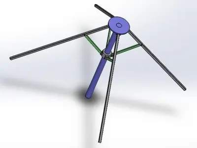 umbrella mechanism Free 3D model
