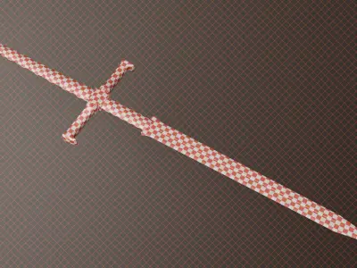 One Sword Base Mesh - First Vol  Free low-poly 3D model