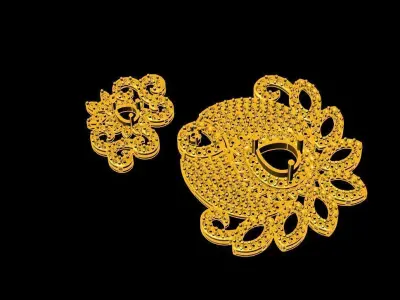 simple  design pendant  3D print model