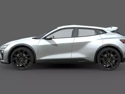 Next-Gen Compact SUV Low-poly 3D model