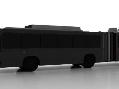 Trolleybus Kiyv-12-01 Low Low-poly 3D model