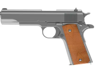 Dan Wesson M1911 ACP pistol 3D model