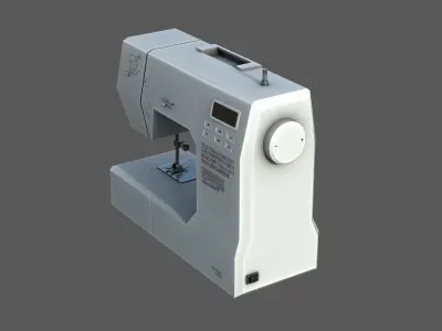 Sewing Machine Low-poly 3D model purchase