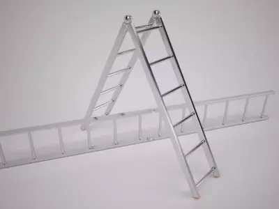 Folding Ladder 3D model