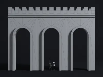 Medieval Bridge Pack Vol 01 Low-poly 3D model